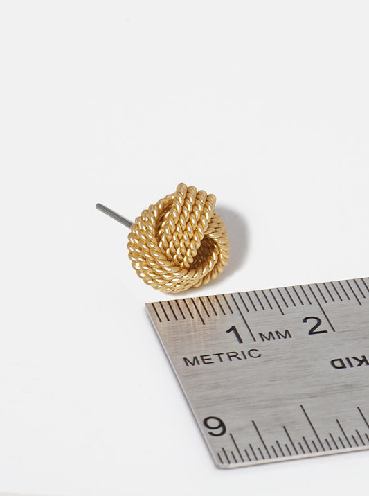 12mm Love Knot Post Stud Earrings