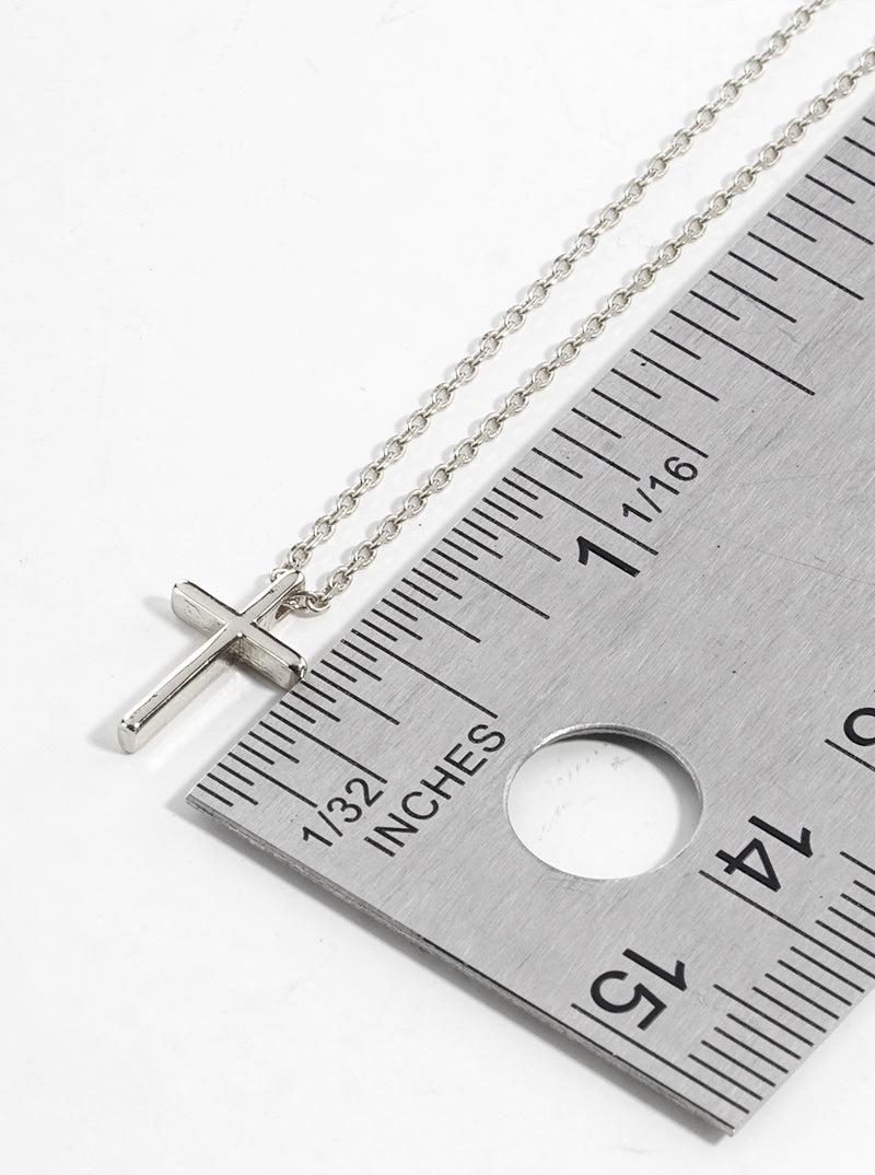 18K Gold Plated Dainty Cross Pendant Necklace