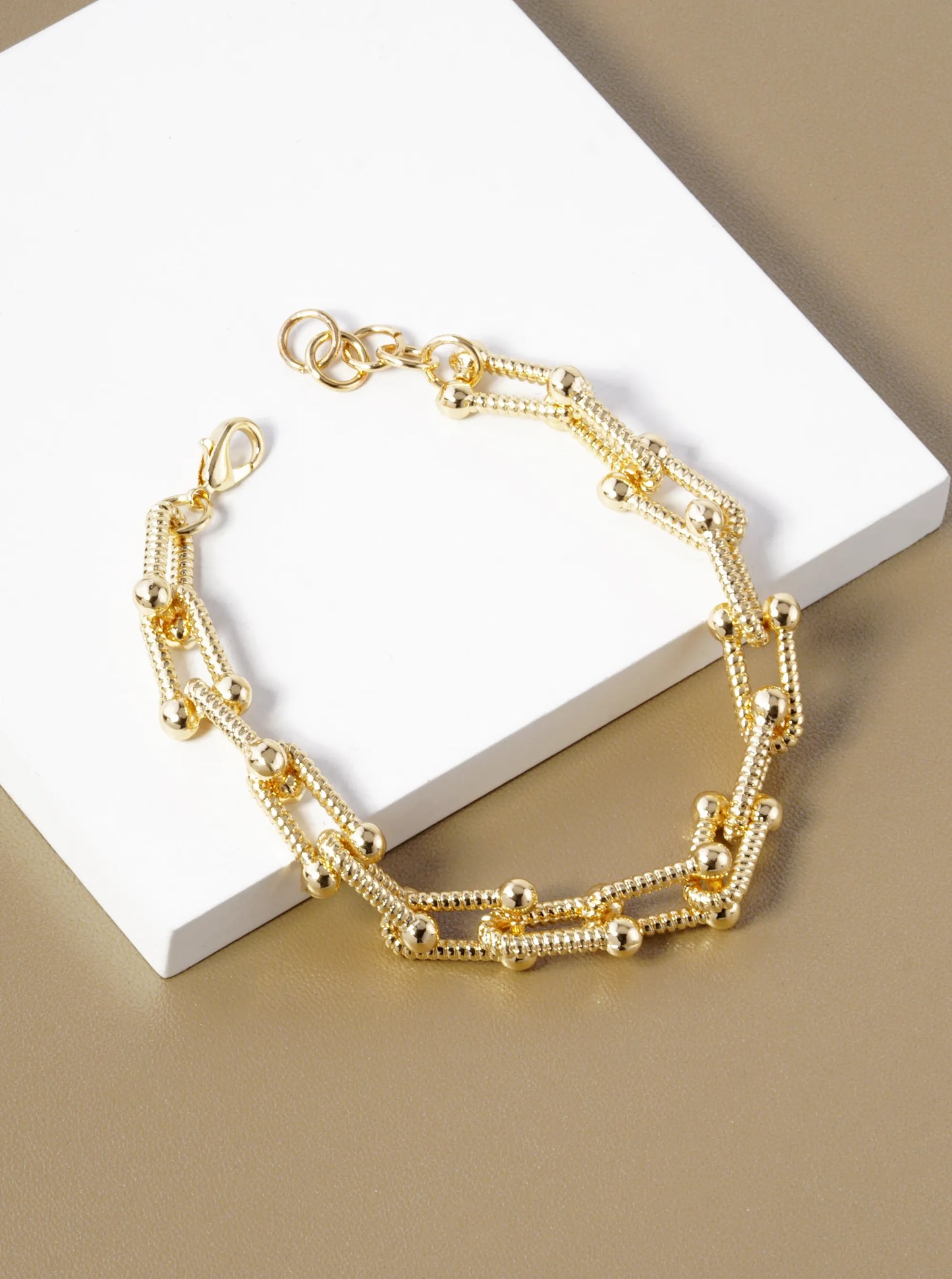18K Gold Plated Chain Link Bracelet