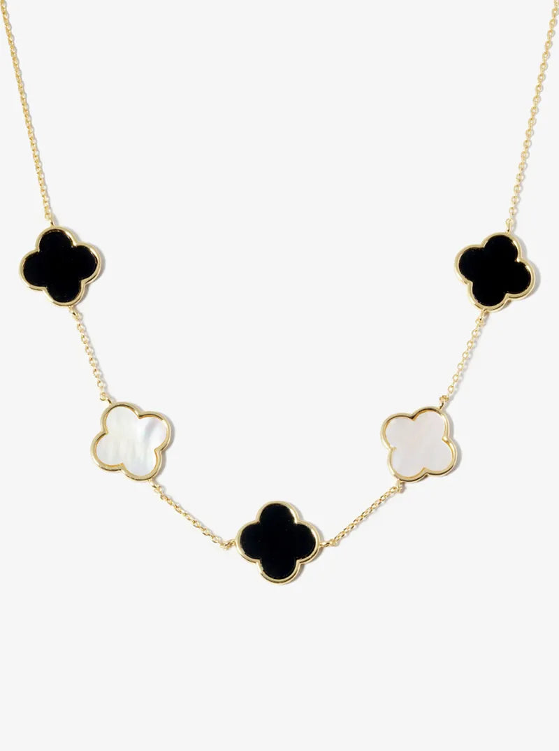 Multi Clover Necklace – Lucky Charm Layered Jewelry