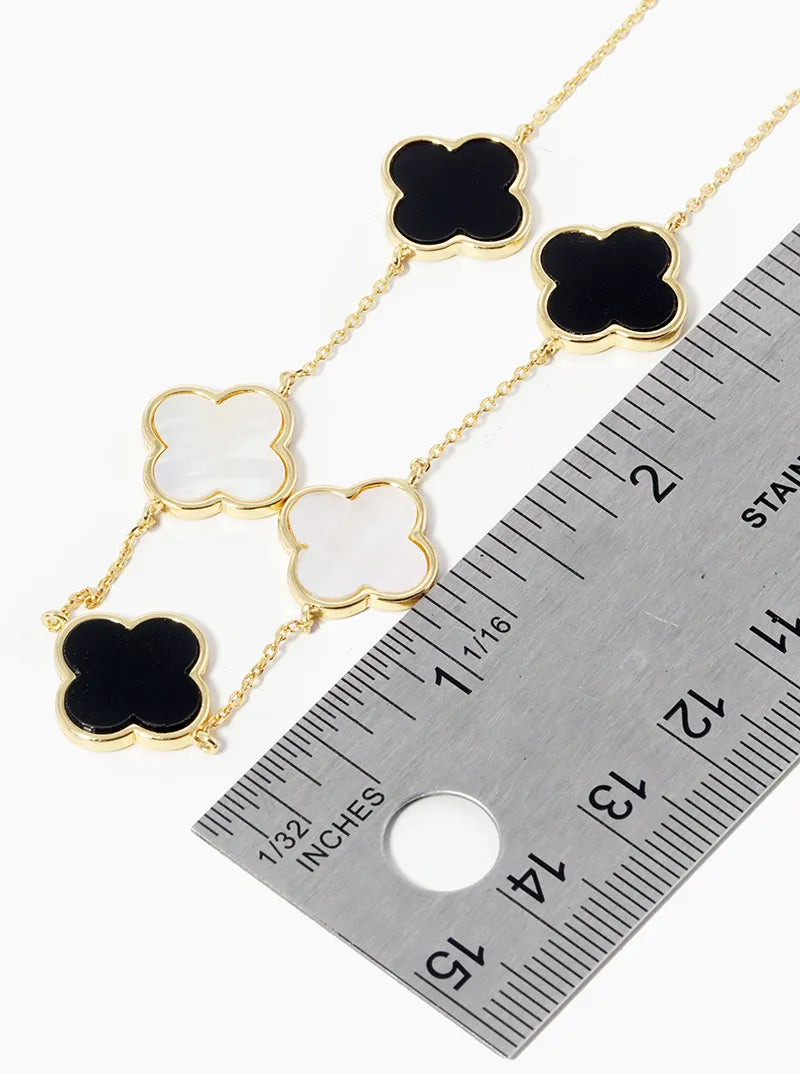 Multi Clover Necklace – Lucky Charm Layered Jewelry