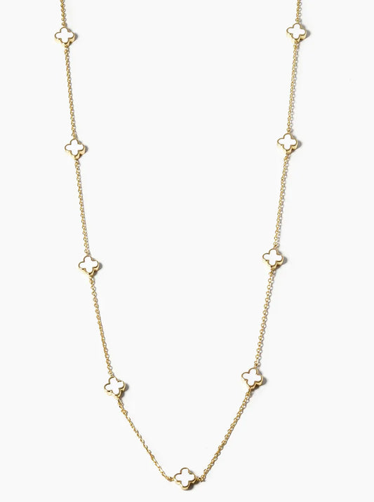 Mini Clover Charm Necklace – A Playful Touch of Color