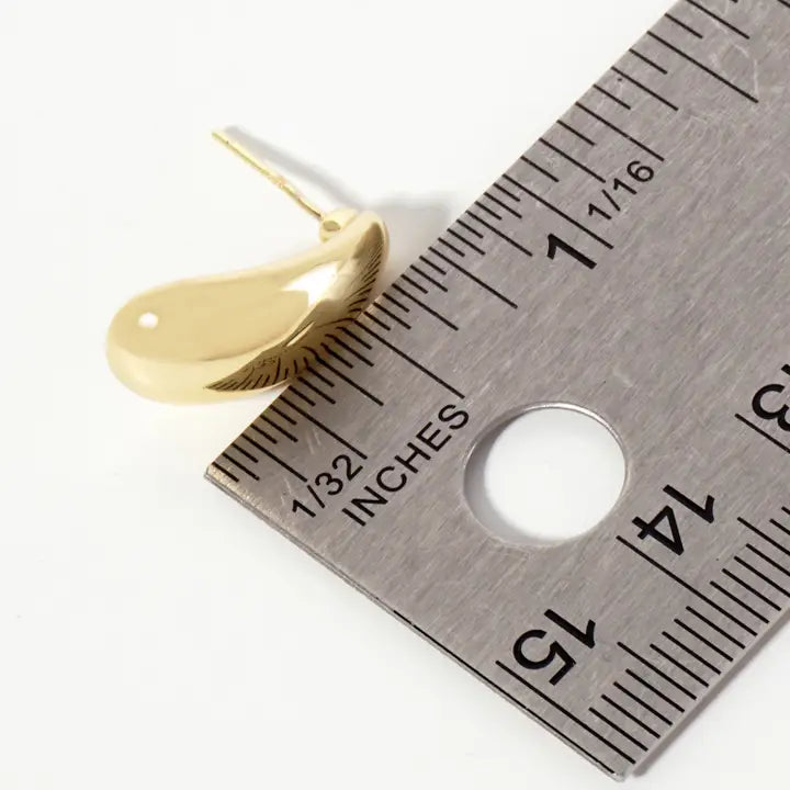 18K Gold Plated Teardrop Earrings