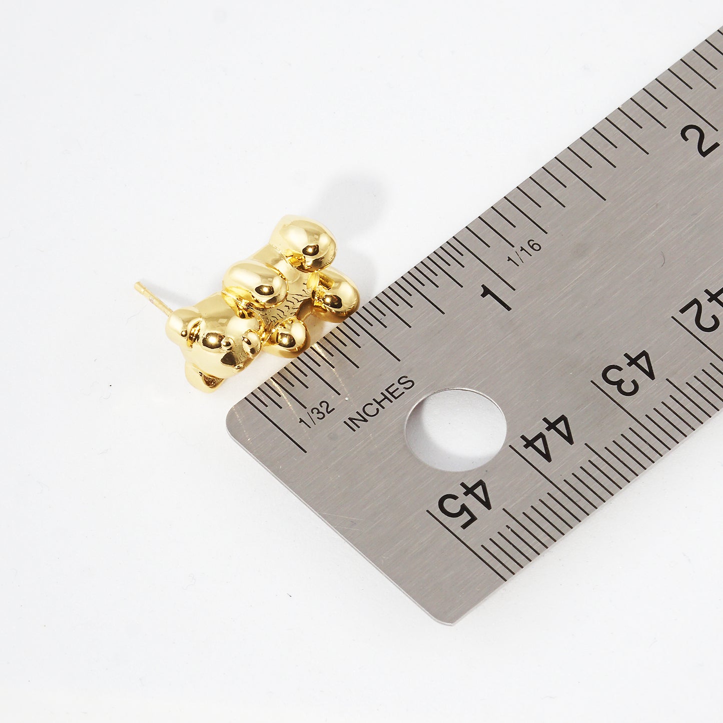 18K Gold Plated Gummy Bear Earrings