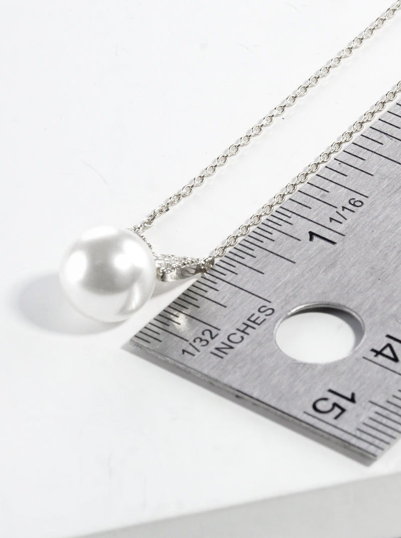 18K Gold Plated CZ Bowtie Pendant Necklace