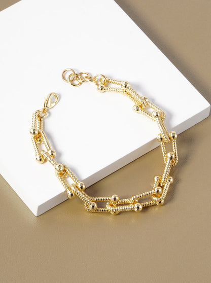18K Gold Plated Chain Link Bracelet