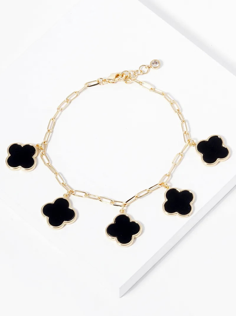 Multi Four Leaf Clover Bracelet