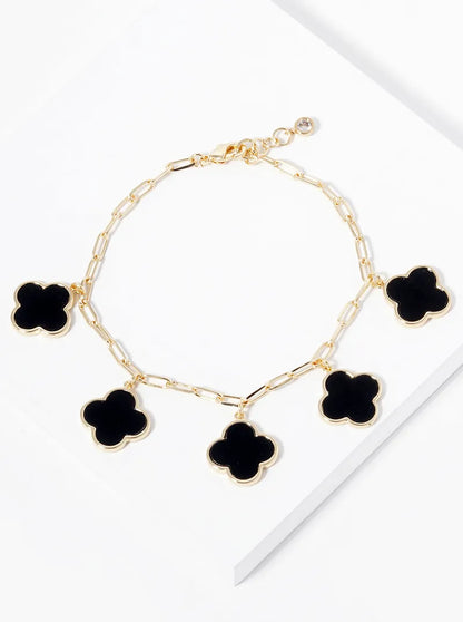 Multi Four Leaf Clover Bracelet