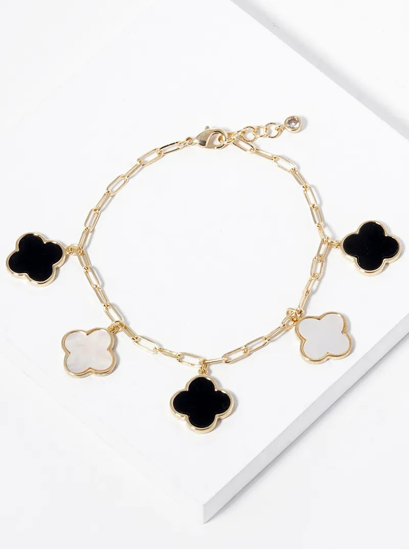 Multi Four Leaf Clover Bracelet