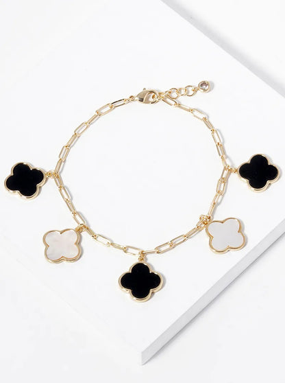 Multi Four Leaf Clover Bracelet