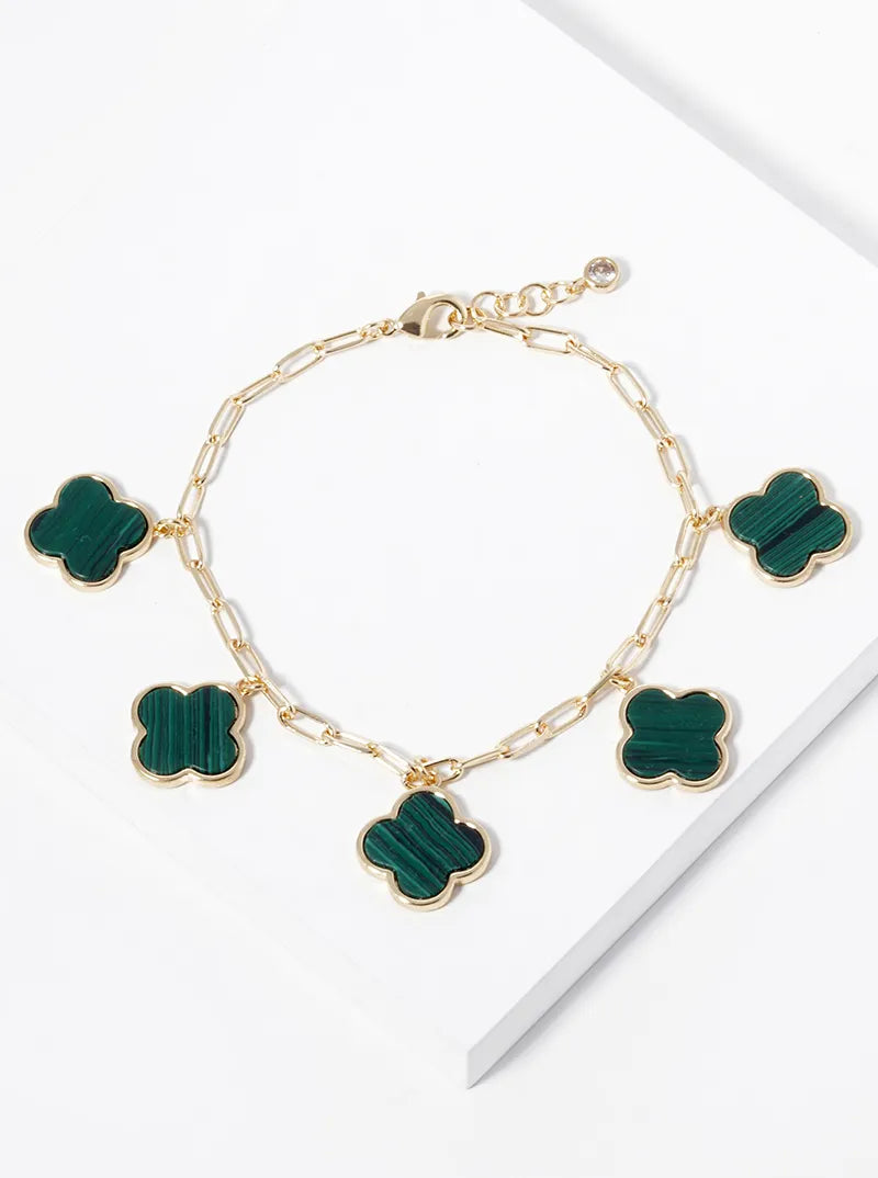 Multi Four Leaf Clover Bracelet
