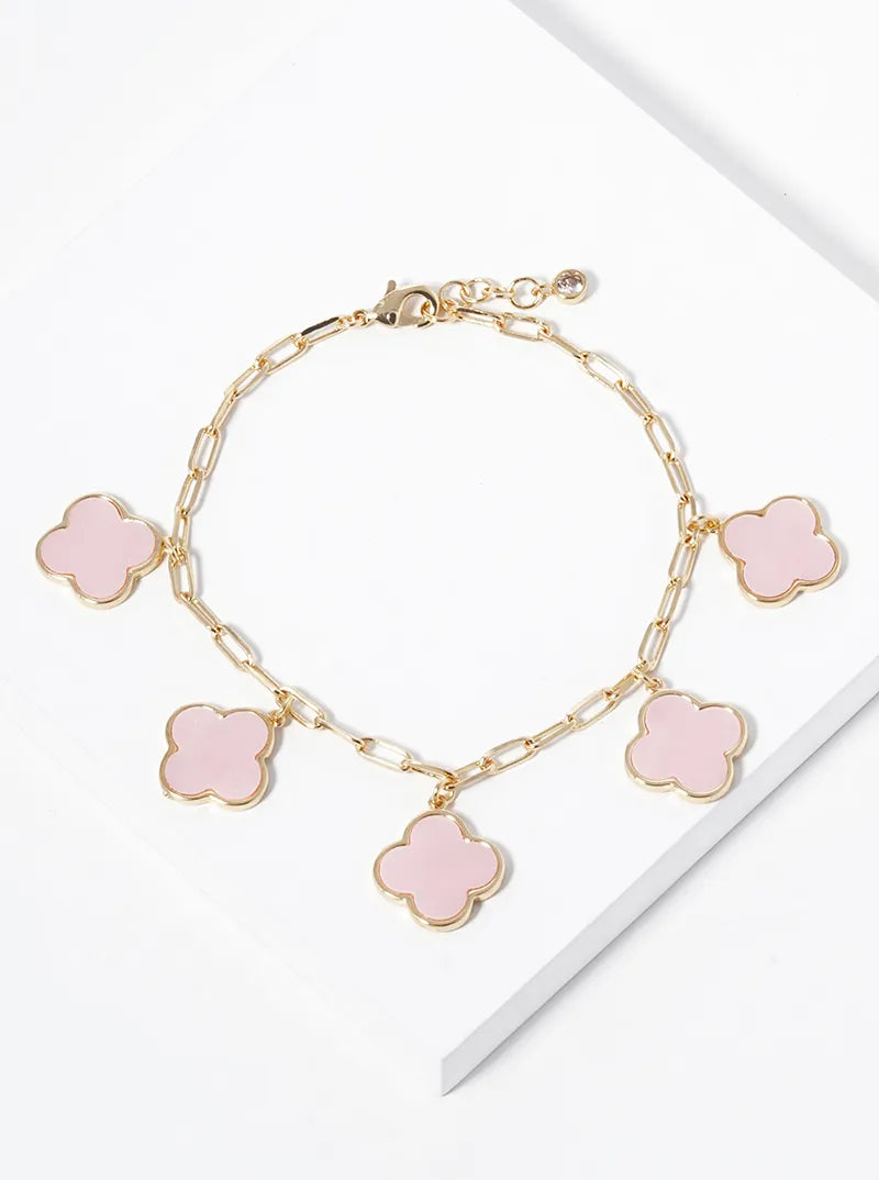 Multi Four Leaf Clover Bracelet