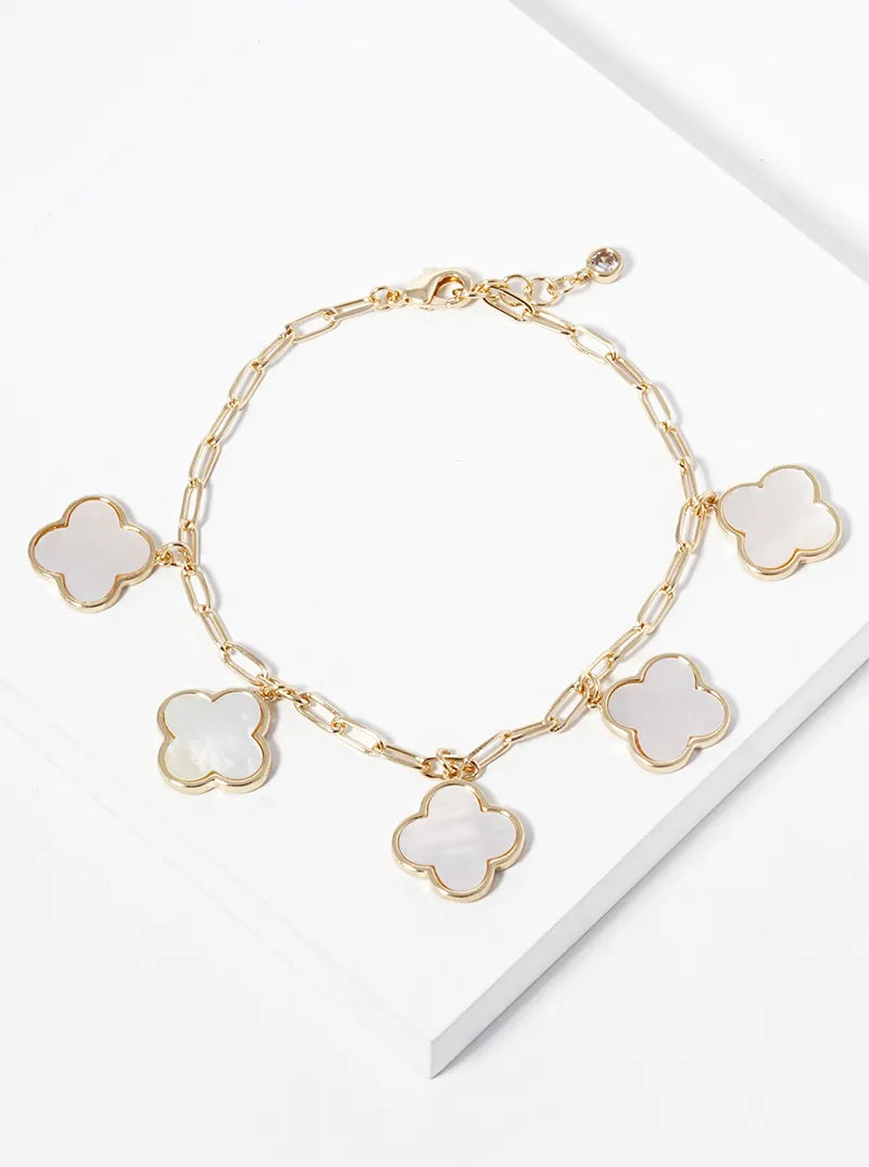 Multi Four Leaf Clover Bracelet