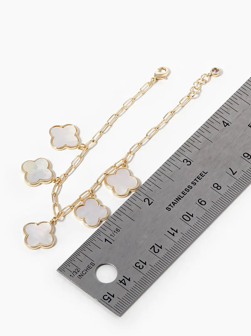 Multi Four Leaf Clover Bracelet