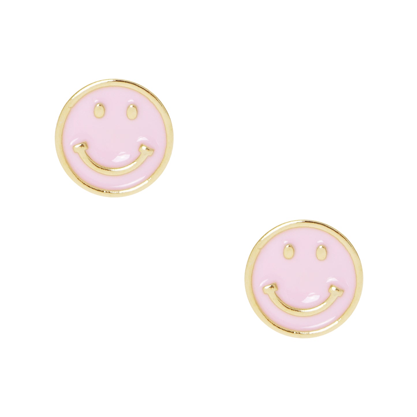 18K Gold Plated Smiley Earrings
