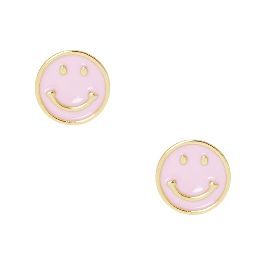 18K Gold Plated Smiley Earrings