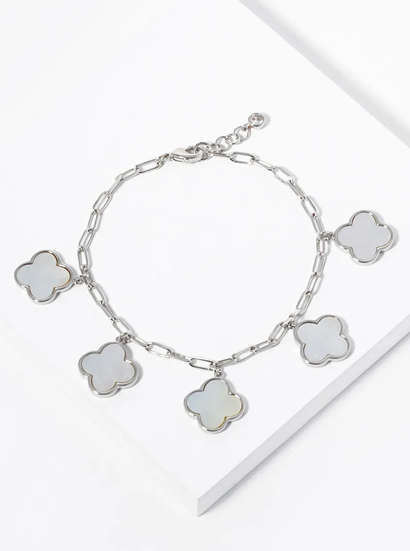 Multi Four Leaf Clover Bracelet
