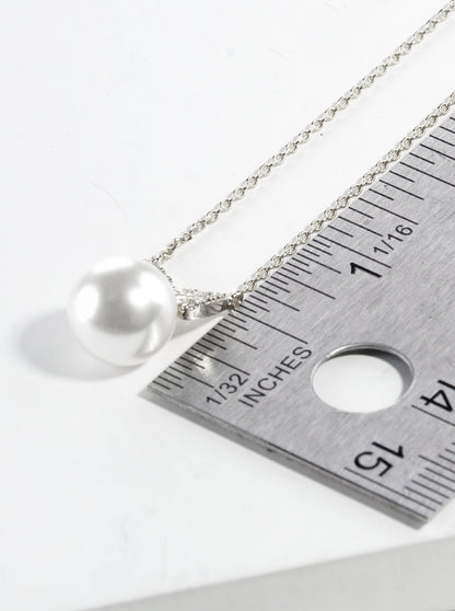 18K Gold Plated CZ Bowtie Pendant Necklace