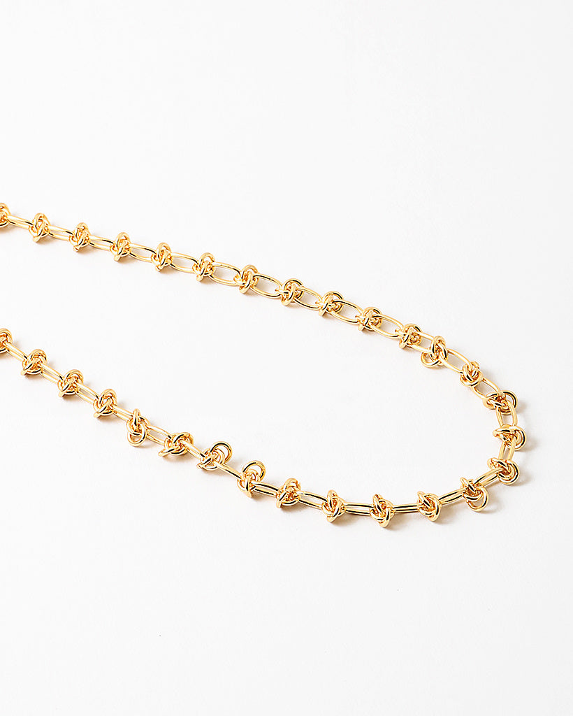 Gold Plated Love Knot Chain