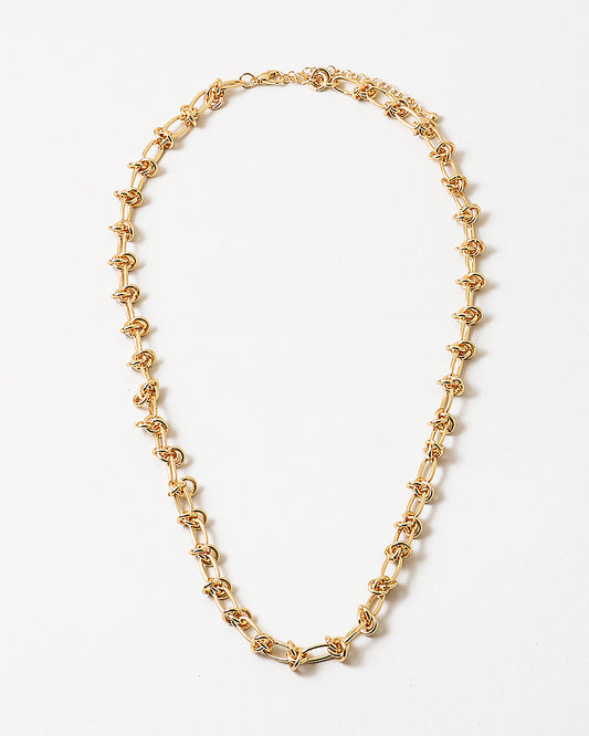 Gold Plated Love Knot Chain